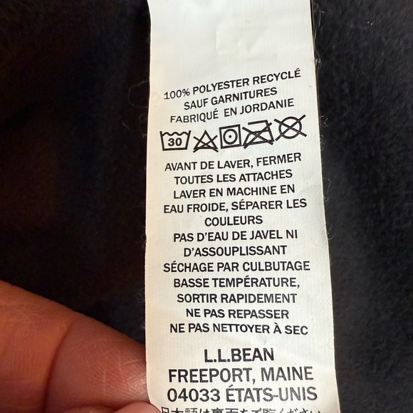 L.L. BEAN Cozy black Teddy Jacket with Plush Texture and Relaxed Fit/size L - Picture 3 of 12